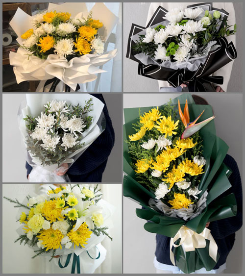 四川成都邛崃市回龙镇凤龙村白事花束代送